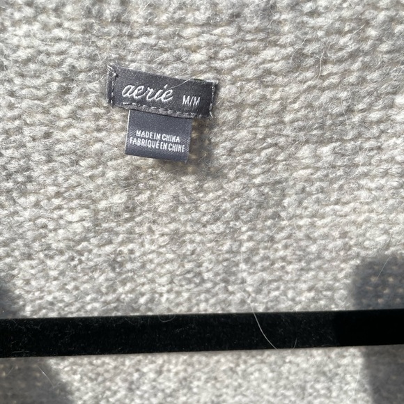 Aerie Gray sweater wrap dress medium - Picture 2 of 3